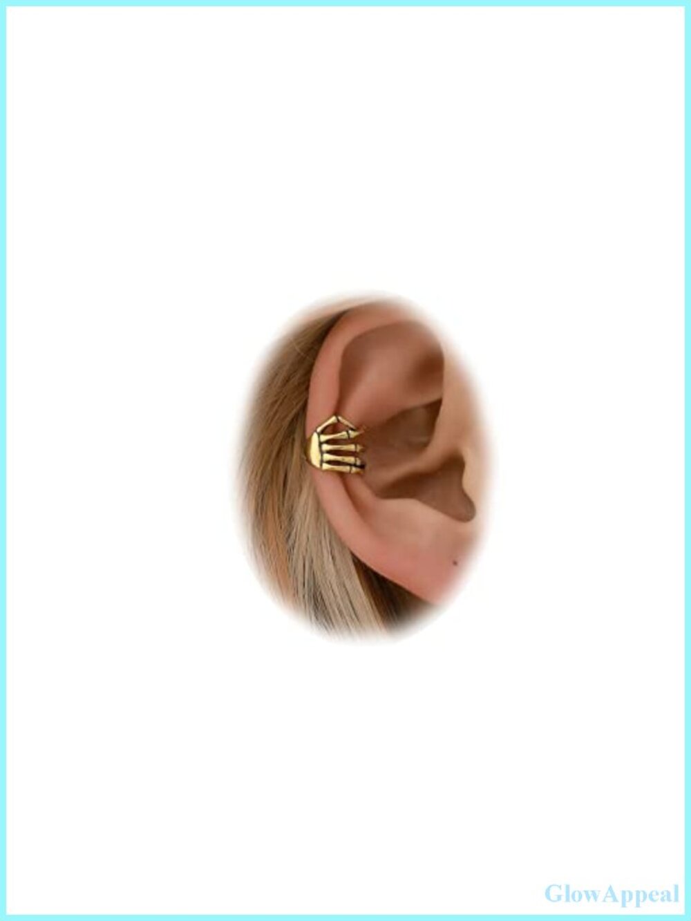 Skeleton Hand Ear Cuffs & Earrings - Halloween Clip Ons Costume Jewelry
